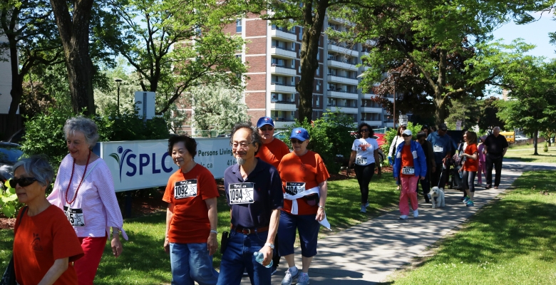 Participants in this year's Walk for Seniors in full force!