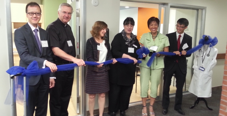 Reginald Liu, Father Dean Mercer, Diane Duncan - Executive Director SPLC, Deborah Hammons - CEO - Central East LHIN, Soo Wong - MPP - Scarborough Agincourt, Arnold Chan - MP Scarborough Agincourt